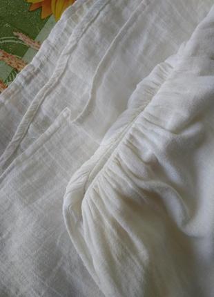 Р 8-10 / 42-44-46 легкое хлопковое платье сарафан длинное с вышивкой и бисером батист mango7 фото
