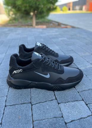 Мужские кожаные кроссовки nike air