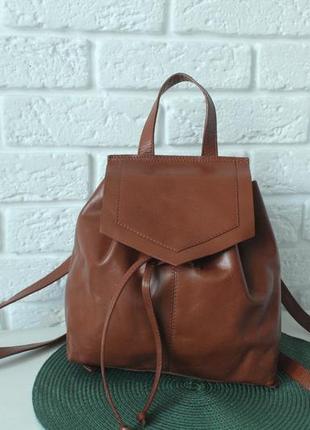 Милый рюкзачок top shop. натуральная кожа.
