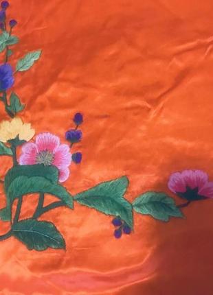 Покрывало вышивка гладью вьетнам атласное