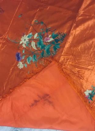 Покрывало вышивка гладью вьетнам атласное