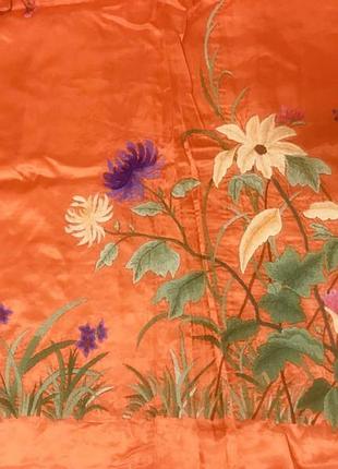 Покрывало вышивка гладью вьетнам атласное