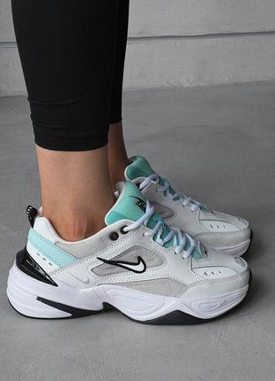 Кросівки nike m2k  white/black/blue