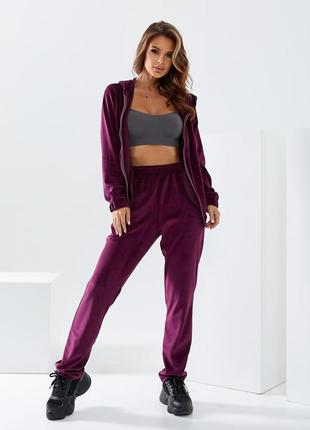 Велюровий жіночий спортивний костюм s, m, l, xl2 фото