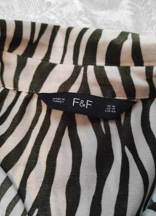 Блуза с анималистическим принтом от f&amp;f