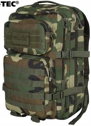 Штурмовой тактический рюкзак mil-tec assault l woodland 36л 14002220