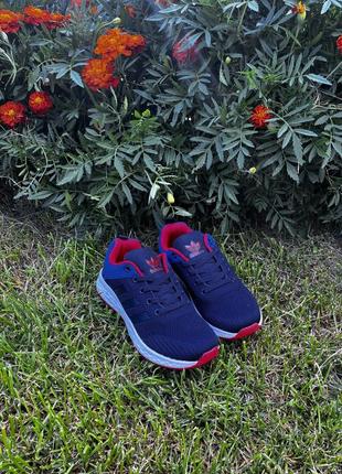 Женские синие кроссовки для бега adidas2 фото