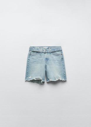 Новые джинсовые шорты zara2 фото