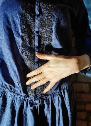 Платье jigsaw шелк коттон хлопок шёлковое миди с кружевом