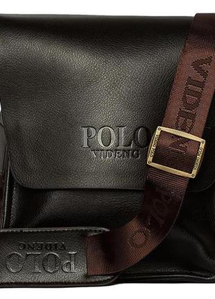 Акция!!! мужская сумка polo videng+часы в подарок!8 фото