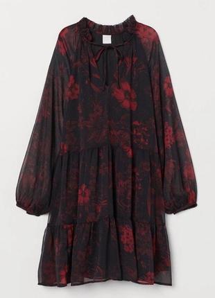 Платье шифон h&m