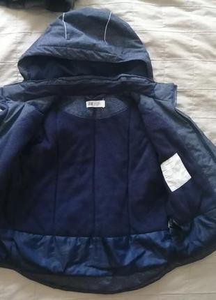 Тёплая, зимняя куртка h&m 4-5. +кофта в подарок3 фото