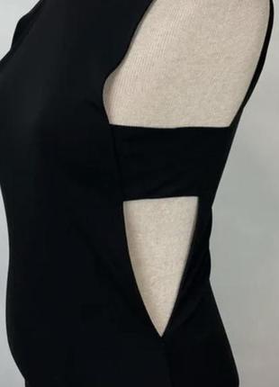 Чорна шовкова сукня плаття sandro olcay gulsen маленькое черное платье шелковое платье коктейльное платье брендовое платье дизайнерское платье мини4 фото