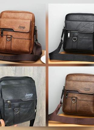 Модная мужская сумка планшет jeep повседневная, борсетка сумка-планшет для мужчин экокожа
(0722)
