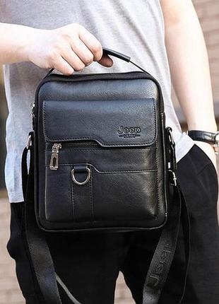 Модная мужская сумка планшет jeep повседневная, борсетка сумка-планшет для мужчин экокожа
(0722)6 фото