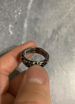 Серебряное кольцо перстень chrome hearts y2k4 фото