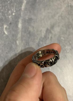 Серебряное кольцо перстень chrome hearts y2k5 фото