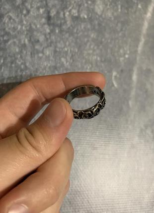 Серебряное кольцо перстень chrome hearts y2k8 фото