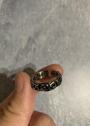 Серебряное кольцо перстень chrome hearts y2k2 фото