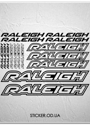 Набір наклейок на велосипед "raleigh", наклейки на раму.