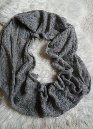 Серый шарф-хомут2 фото