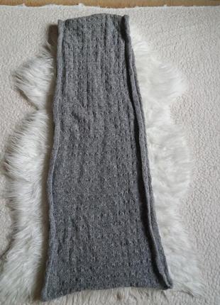 Серый шарф-хомут5 фото