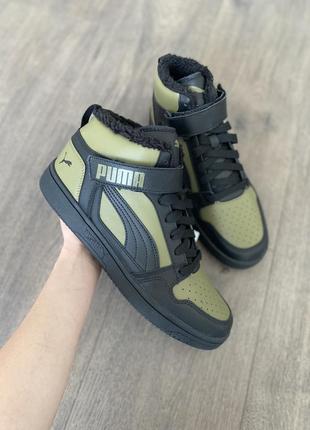 Ботинки кожаные утепленные оригинал puma 3863768 фото