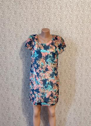 Siyalifei короткое прямое платье с короткими рукавами