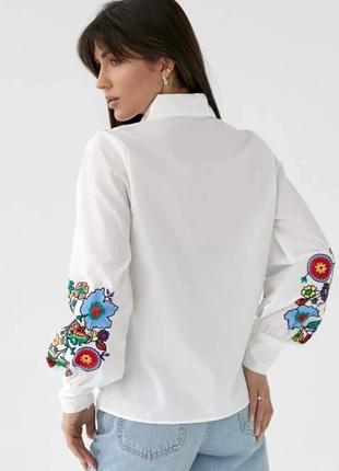 Колоритная вышиванка, украинская вышиванка, этатно рубашка с вышивкой2 фото