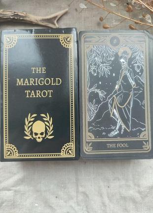 Гадальні карти меріголд таро the marigold темне таро з скелетами розмір стандартний