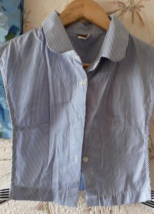 Рубашка блуза с открытыми боками1 фото