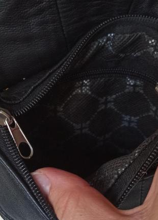 Жіноча шкіряна сумка на плече кроссбоди месенджер6 фото