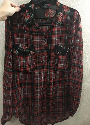 Шикарная шифоновая  блузка-рубашка