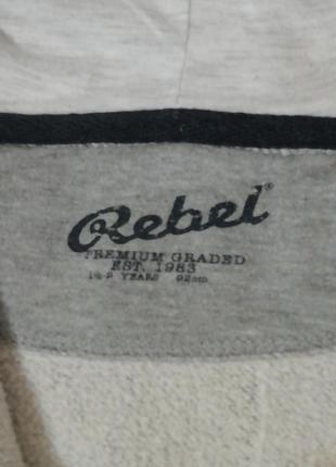 Кофта теплая на замке, кенгуру rebel р. 86-92 (1,5-2 года)3 фото