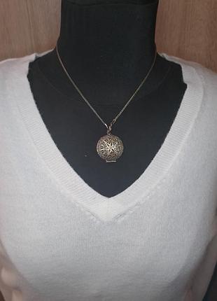 Винтажный диффузор подвеска медальон на цепочке духи