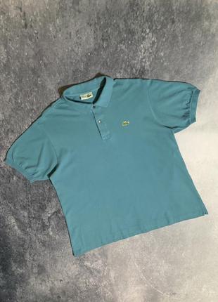 Вінтажна футболка з коміром поло преміальне чоловіче lacoste chemise vintage y2k