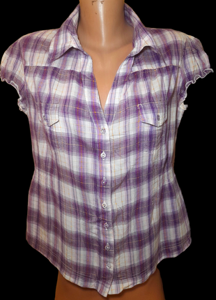 Женская легкая блуза рубашка 100%cotton2 фото