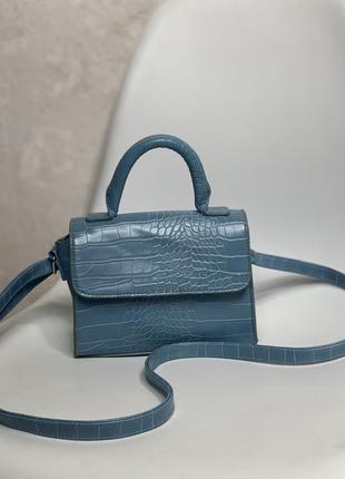 Трендова блакитна сумочка4 фото