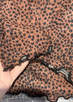 Кофта леопардовая прозрачная3 фото