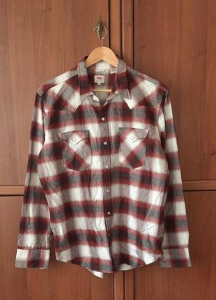 Теплая мужская рубашка levi's | levis