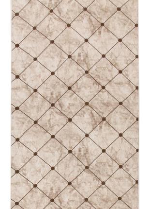 Ковер на силиконовой основе противоскользящий dakaria rubin venice soft r0201 1.50x1.60 м бежевый