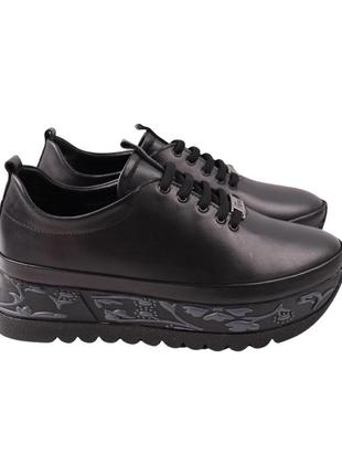 Туфли женские kesim черные натуральная кожа, 40