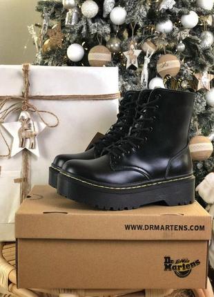 На меху! черевики на хутрі dr. martens ботинки зимние на платформе8 фото