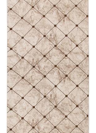 Ковер на силиконовой основе противоскользящий dakaria rubin venice soft r0201 1.50x1.10 м бежевый