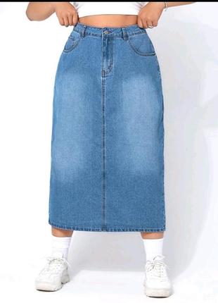 Отличная джинсовая юбка shein