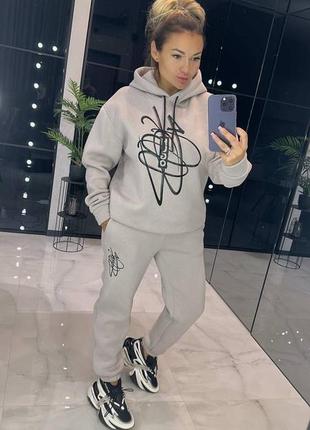 Костюм спортивный на флисе hugo boss
