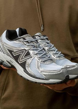 New balance 860 white silver black ❤️36рр-45рр❤️ кроссовки мужские 2009 баланс, кроссовки мужские 746 баланс