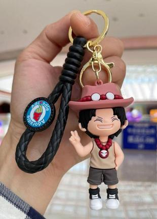 Ван піс брелок one piece портгас д. ейс брелок для ключів