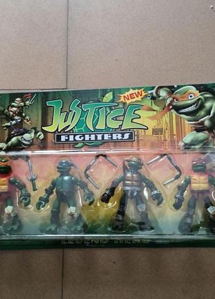 Черепашки ніндзя набір tmnt teenage mutant ninja turtle фігурки героїв 4 шт.
