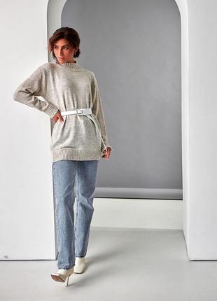 Удлиненный свитер-туника5 фото
